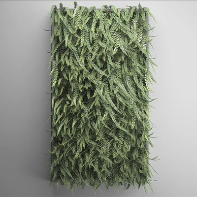 Vertical garden 17. FERN. Fern, phytowall, wall decor, phytomodule, bushes — Ver 3