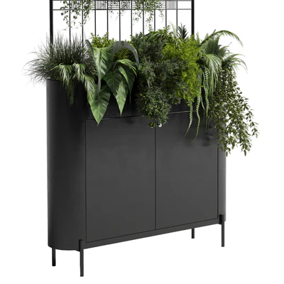 stand wall decor with shelves for the library and closet or showcase plants collection 175 — Ver 5