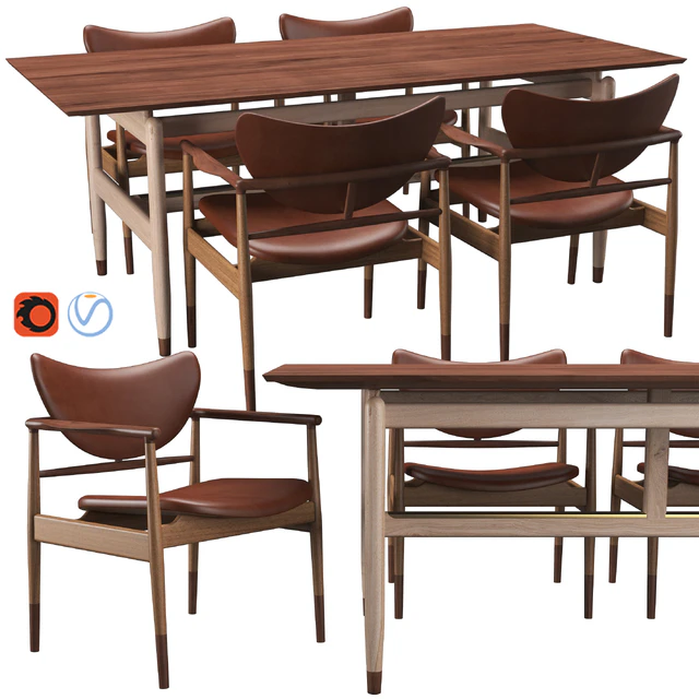 48 Chair & Kaufmann Table — Descargar