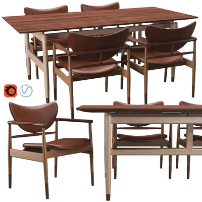 48 Chair & Kaufmann Table — Ver 1