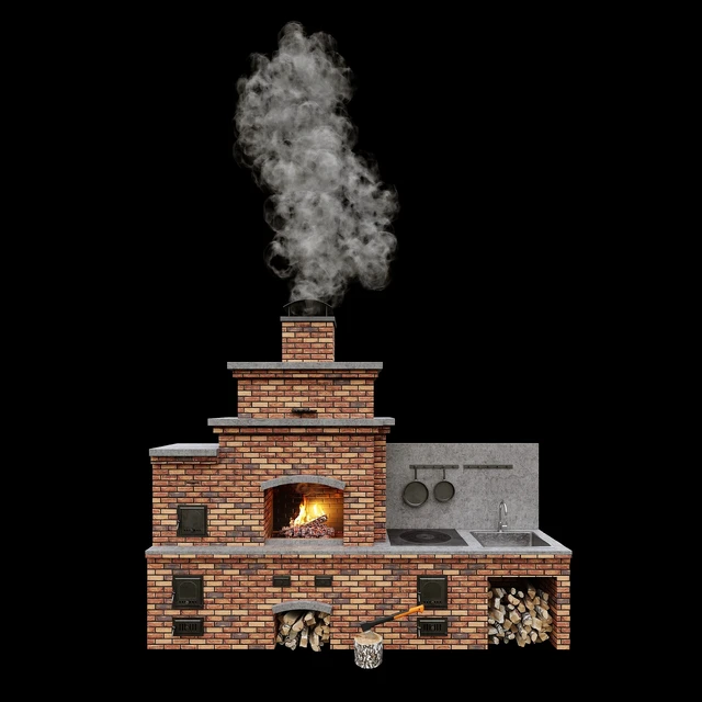 Barbecue oven / Brick BBQ — Descargar