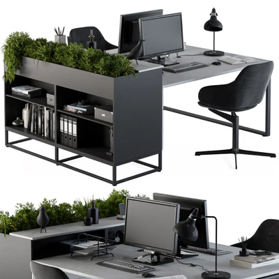 Office Furniture - employee Set 15 — Вид 1
