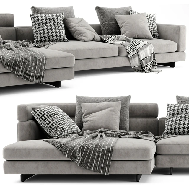 Minotti Alexander Chaise Longue Sofa — Скачать