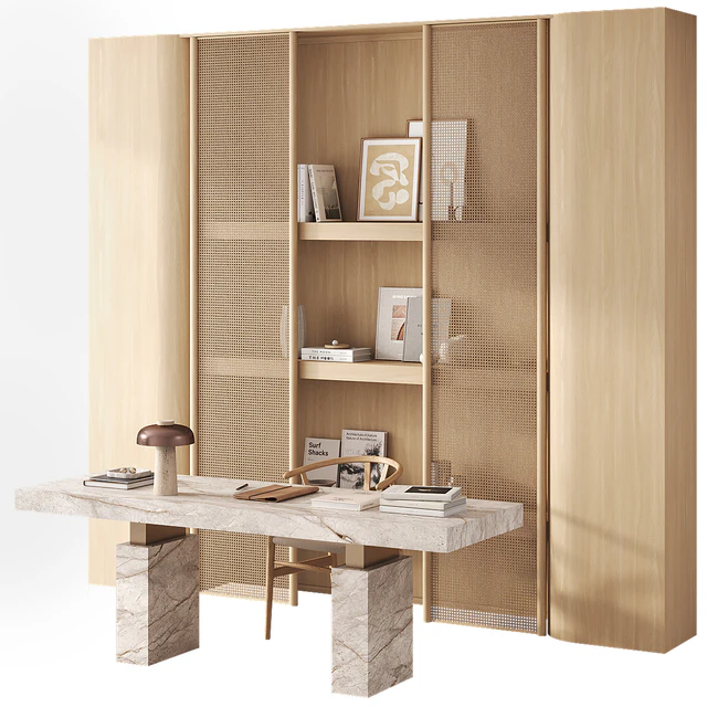 Workplace with CH24 Wishbone chair by Carl Hansen — Скачать