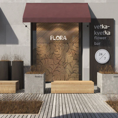 Plants shop fasade — Ver 1