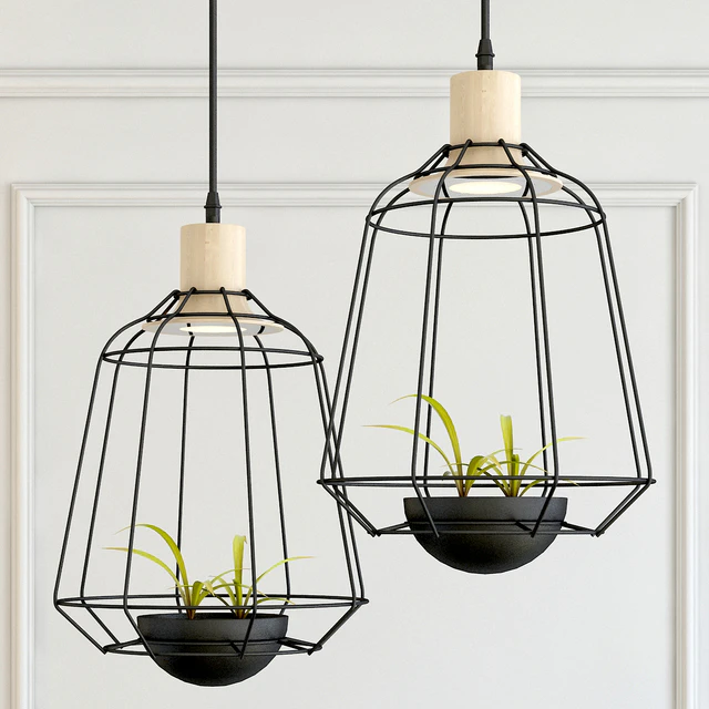 Hanging lamp pots light — Descargar