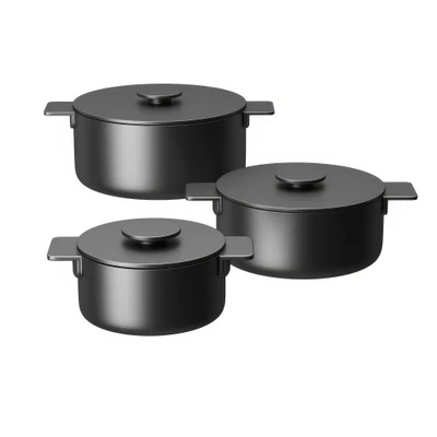 surface black cooking pot set by serax — скачать