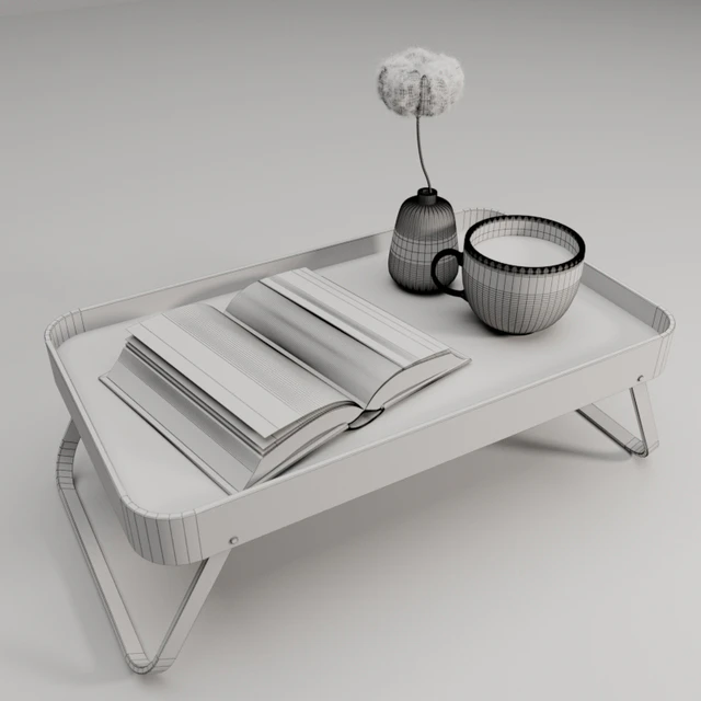 Поднос складной ZARA HOME для завтрака с декором — Скачать