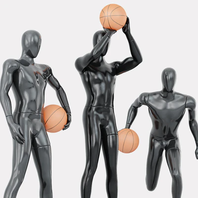 Three faceless mannequins basketball 29 — Вид 3