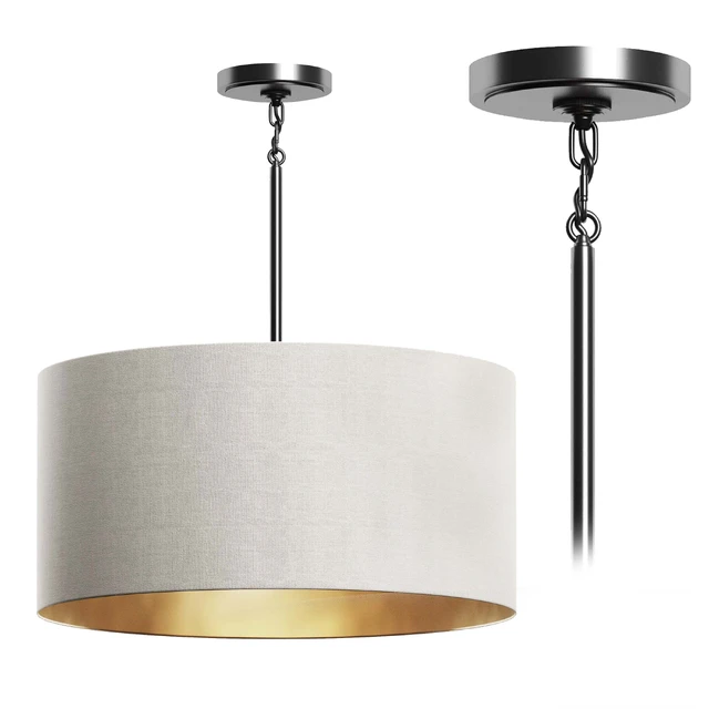 RESTORATION HARDWARE CICERO ROUND SHADE PENDANT WHITE LINEN — Скачать