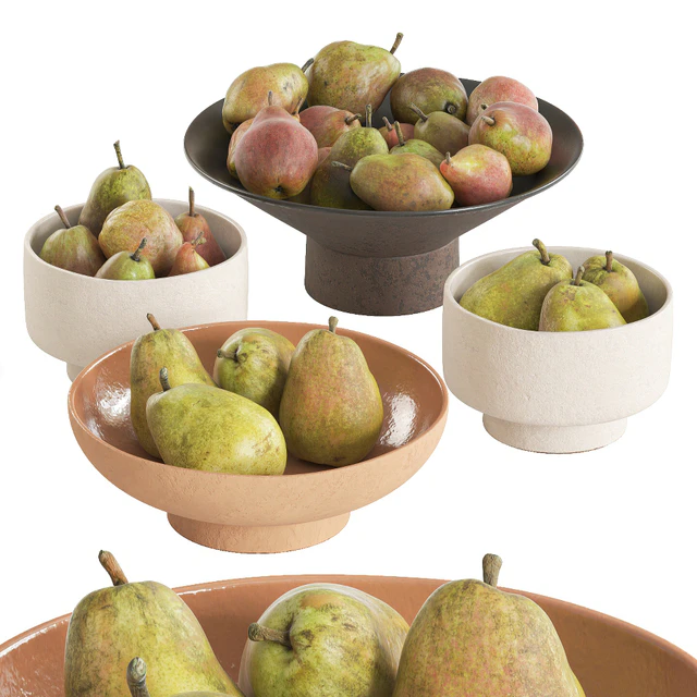 Pears in bowls — Descargar