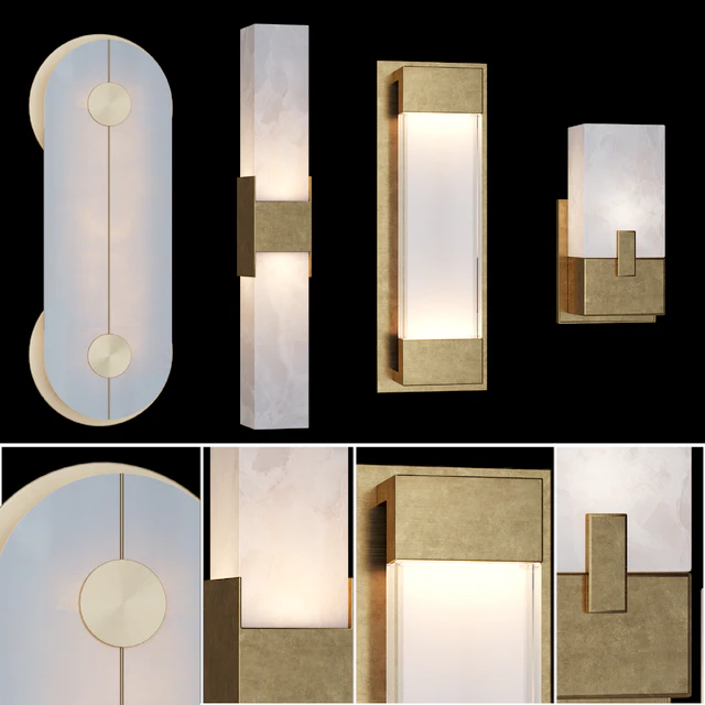 4 Bath Wall Sconse — Descargar