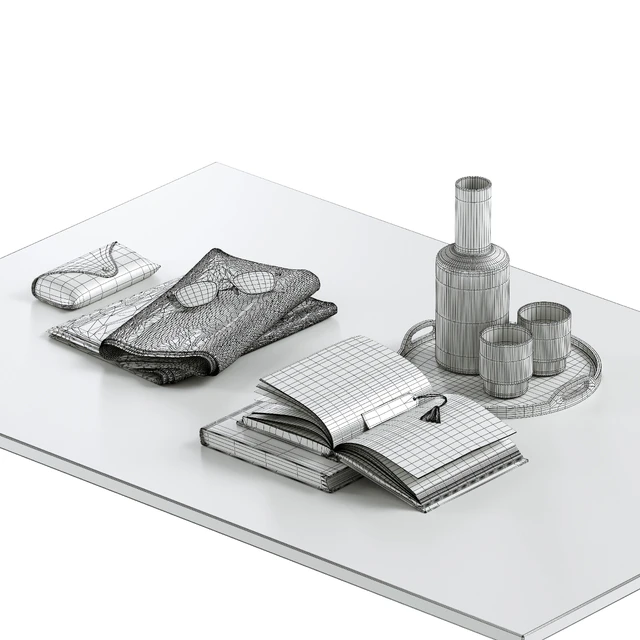 coffee table decor set 002 — Скачать