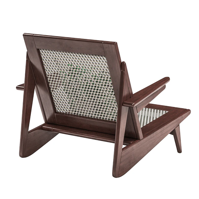 Pierre Jeanneret - Mahogany and Cane Armchair 1950s — Скачать