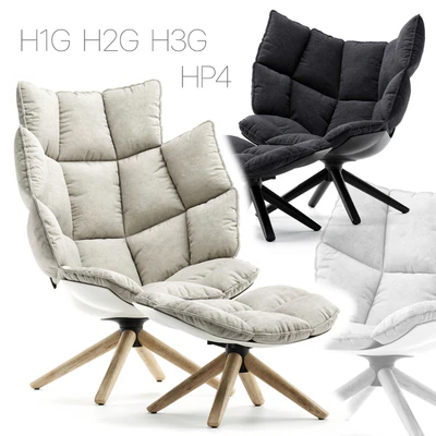 Armchair B&B Italia Husk (H1G H2G H3G HP4) — Вид 5