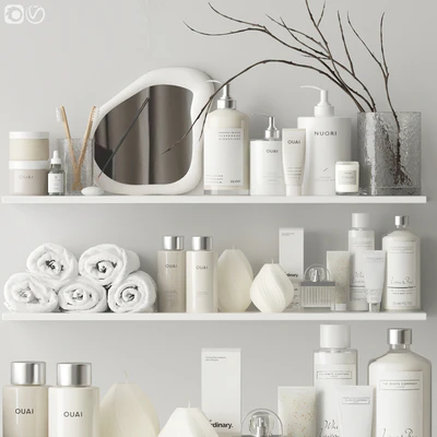 Shelves with cosmetics and bathroom decor - 4 — Ver 1