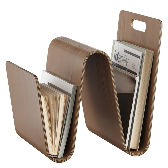 Magazine rack holder book stack headphone floor accessories decor — Скачать