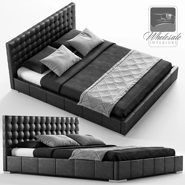 Maddy Upholstered Panel Bed — Скачать
