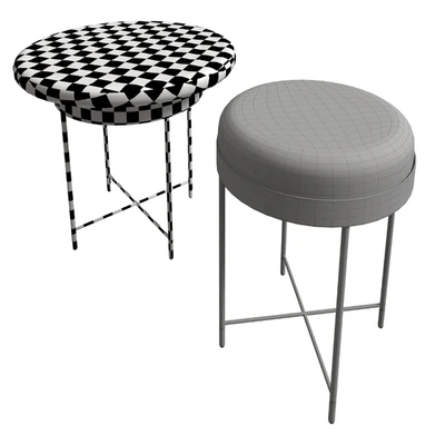 Roche Bobois Bilboquet Pedestal Table — Ver 3