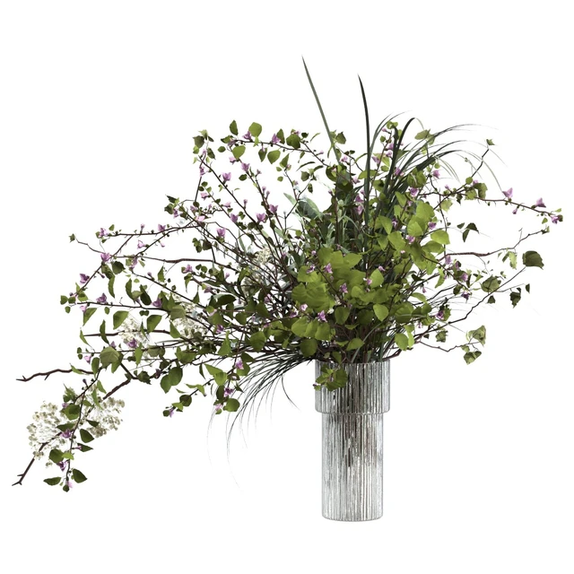 Bouquet of grass, flowers and branches — Descargar