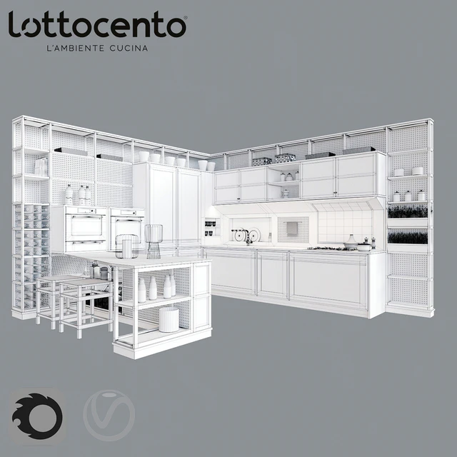 Roveretto kitchen by L'Ottocento — Скачать