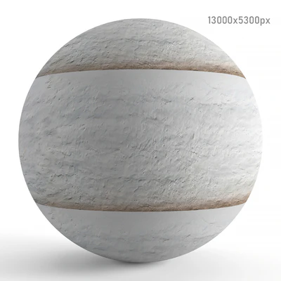 Wall texture with white aged plaster. PBR — Ver 4