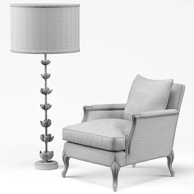 Bernice Chair, Amalie Regency Lamp — Ver 2