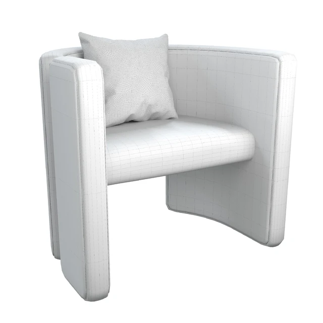 Armchair Con S34 white — Descargar