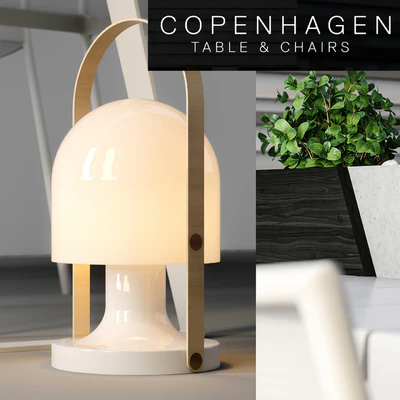 Copenhagen Chairs &amp; Table — Ver 2