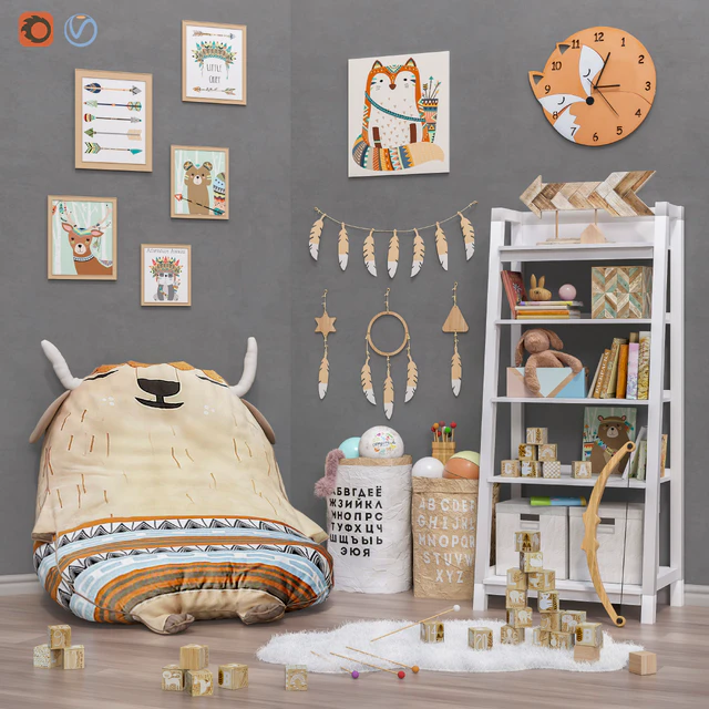 Toys and furniture ( 2 options) set 29 — Скачать