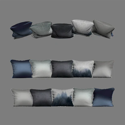 Набор подушек синий лес (Pillows blue forest YOU) — Вид 2