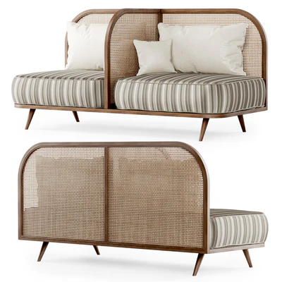 Two-seater restaurant sofa TS2 / Двухместный диван — Вид 2