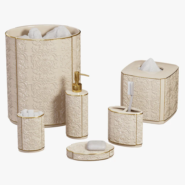 Furla Cream Damask Ceramic Bath Accessories — Скачать