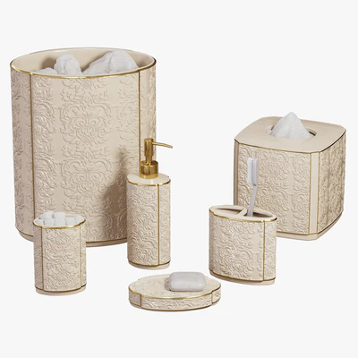 Furla Cream Damask Ceramic Bath Accessories — Вид 1