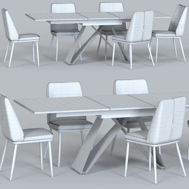 Table Marshall and Chair Joss by IModern — Скачать