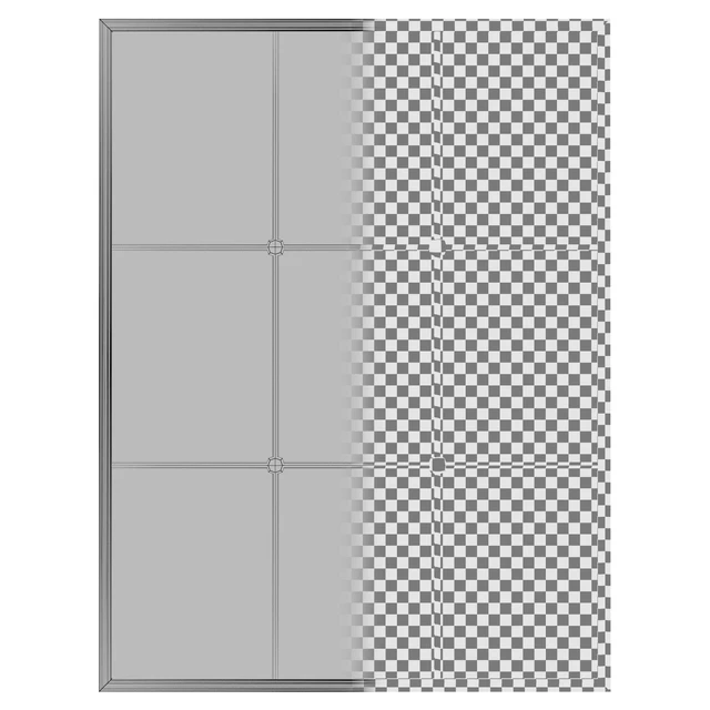 Windowpane Reflections Contemporary Wall Mirror PGN2607 — Descargar