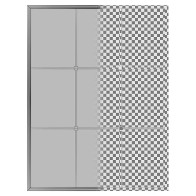 Windowpane Reflections Contemporary Wall Mirror PGN2607 — Ver 2