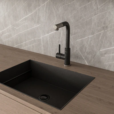 Kitchen Modern - Black and Wood 76 — Ver 3