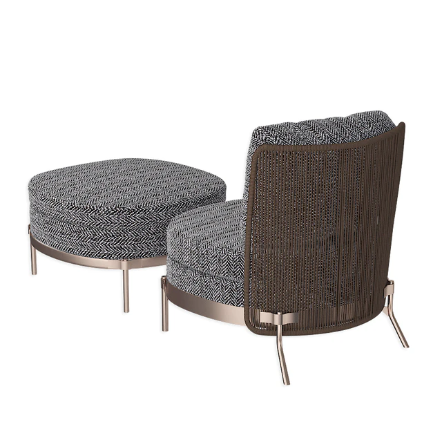 Tape Cord Outdoor Without by Minotti and Ottoman — Скачать