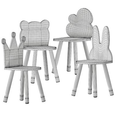 FUN Wooden Kids Table and Chairs Set — View 4