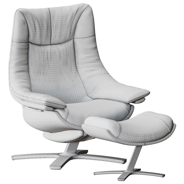 Re-Vive Casual Armchair By Natuzzi — Скачать