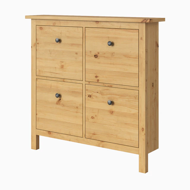 IKEA HEMNES Shoe cabinet with 4 compartments — Скачать