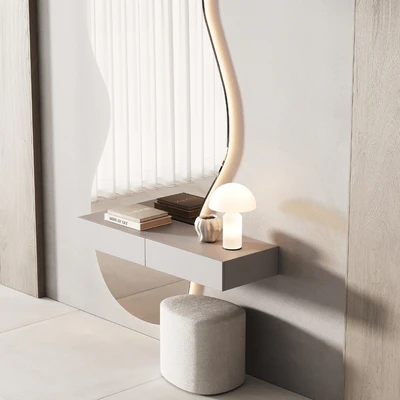 489 hallway zone 10 minimal curved shape mirror 01 — Вид 3