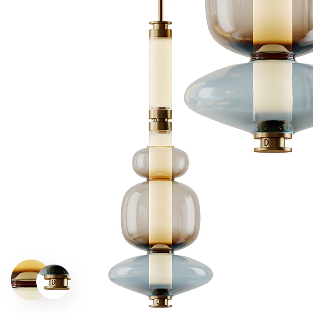 Luna Pendant in Glass and Metal by Gabriel Scott — Descargar