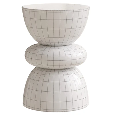 Table dappoint ronde bois de manguier Benno — Ver 4