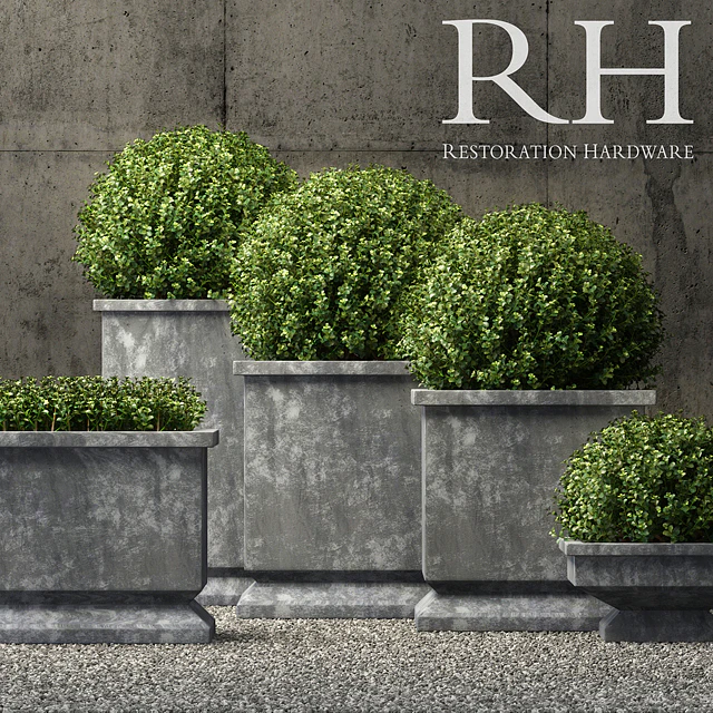 estate zinc footed planters — Descargar