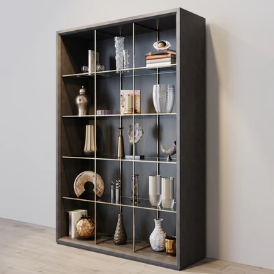 EICHHOLTZ CABINET HENNESSEY WITH DECORS — Ver 3