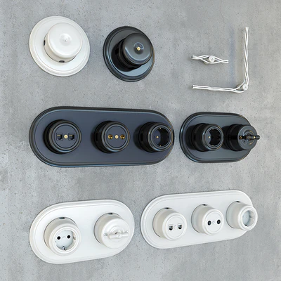Designer wiring retro + sockets and switches — Ver 2