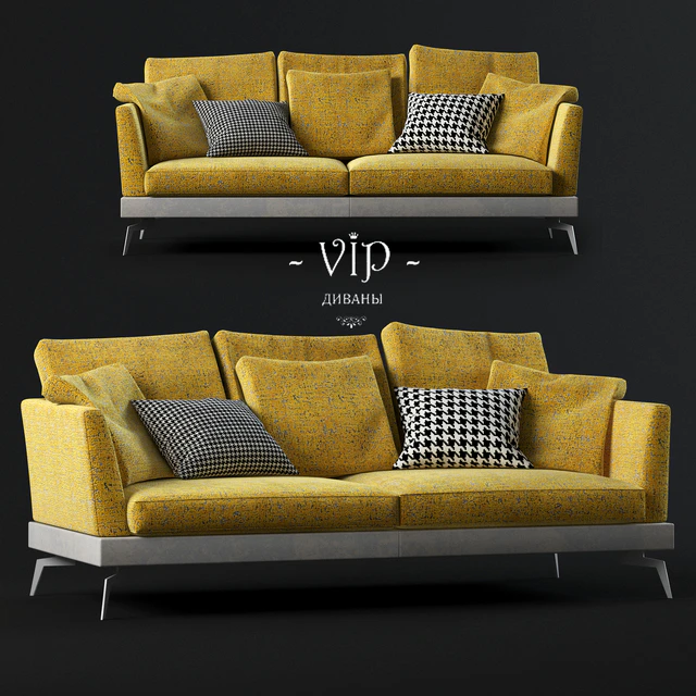Vip sofas - Skyline modern composite two-seater sofa — Descargar