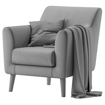 Кресло Оденс Sherst Grey — Вид 5